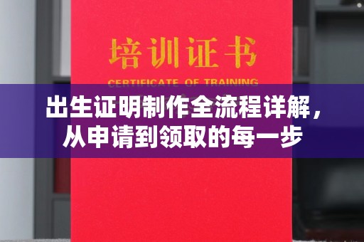 秦州出生证明制作全流程详解，从申请到领取的每一步