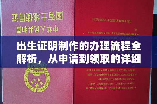 秦州出生证明制作的办理流程全解析，从申请到领取的详细指南