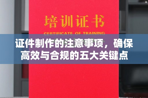 秦州证件制作的注意事项，确保高效与合规的五大关键点