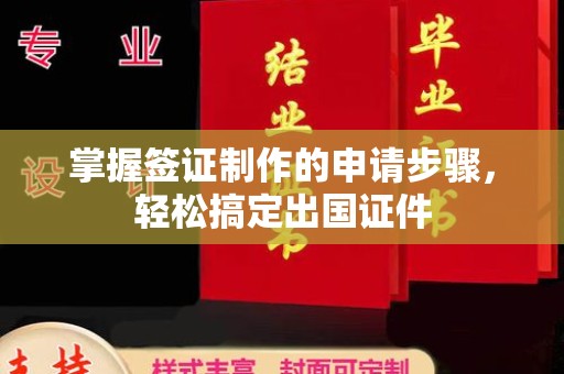 秦州掌握签证制作的申请步骤，轻松搞定出国证件