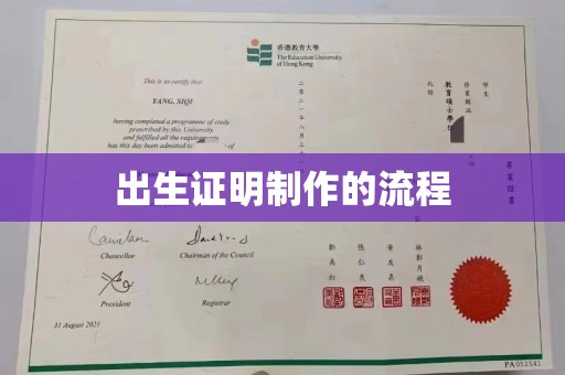 秦州出生证明制作的流程