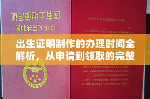 秦州出生证明制作的办理时间全解析，从申请到领取的完整指南